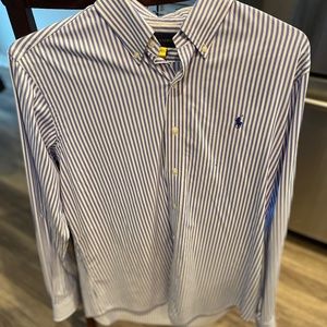 Men’s Polo striped dress shirt
